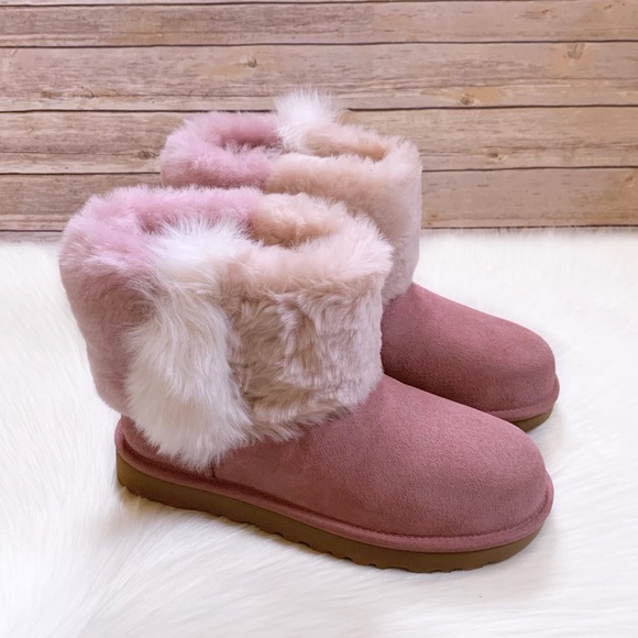 UGG Shoes - UGG Classic Mini Wisp Boots In Pink Dawn